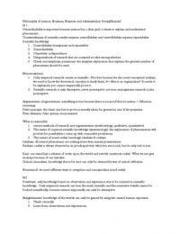 Introduction to the Philosophy of the Management Sciences