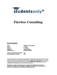 Samenvatting Flawless Consulting