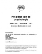 Het palet van de psychologie h1t/m9
