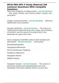 MCIA PED GPC-F Study Material &lpar;All Lessons&rpar; Questions With Complete Solutions