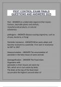 PEST CONTROL EXAM FINALS  QUESTIONS AND ANSWERS 2025