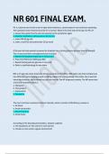 NR 601 &sol; NR601 FINAL EXAM&period; PRIMARY CARE OF THE MATURING & AGED FAMILY&period; QUESTIONS WITH 100&percnt; CORRECT ANSWERS&period; 