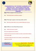 FUNDAMENTALS OF DIVERSE LEARNERS-WGU  D0962025-2026 EXAM QUESTIONS AND  CORRECT DETAILED ANSWERS &lpar;VERIFIED  ANSWERS&rpar; &vert;&vert;ALREADY GRADED A&plus;&vert;&vert;NEWEST  VERSION
