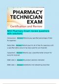   NHA Pharmacy Exam review questions with solutions&period;  Coinsurance - Answer Patients pay specified percentage of their Rx expenses  Deductible - Answer Patient pays for all of their Rx expenses until a specified dollar amount has been paid for out-of-pocke