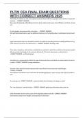 PLTW CEA FINAL EXAM QUESTIONS WITH CORRECT ANSWERS 2025