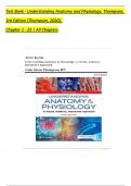TEST BANK for Understanding Anatomy and Physiology 3rd Edition by Gale Sloan Thompson&comma; Verified Chapters 1 - 25&comma; Complete Newest Version