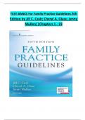 Family Practice Guidelines&comma; 5th Edition TEST BANK by Jill C&period; Cash&semi; Cheryl A&period; Glass&comma; Verified Chapters 1 - 23&comma; Complete Newest Version