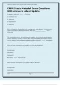 CARN Study Material Exam Questions With Answers Latest Update
