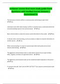 customer service final exam study guide-Exam Questions with Verified Correct Answers &vert; Guaranteed A&plus;