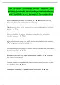 EGCC - BUS209 - Customer Service - Module Quiz - Building Customer Relationships-Exam Questions with Verified Correct Answers &vert; Guaranteed A&plus;