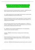 customer service-Exam Prep Questions with Verified Correct Answers &vert; Guaranteed A&plus;