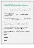 NURS 252 FINAL Exam with correct answers
