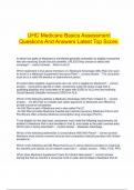 UHC Certification &vert;UHC Ethics And Compliance Assessment &vert;UHC 2025 AHIP - Medicare Basics Assessment BUNDLED EXAM LATEST UPDATE&period;