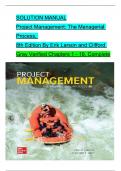 Solution Manual for Project Management&colon; The Managerial Process&comma; 8th Edition By Erik Larson and Clifford Gray&comma; Verified Chapters 1 - 16&comma; Complete Newest Version