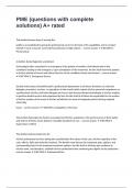 PME &lpar;questions with complete solutions&rpar; A&plus; rated