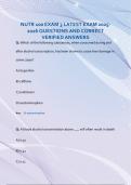 NUTR 100 EXAM 3 LATEST EXAM 2025- 2026 QUESTIONS AND CORRECT  VERIFIED ANSWERS