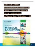 TEST BANK For Medical Assisting Administrative & Clinical Competencies &lpar;MindTap Course List&rpar; 9th Edition by Michelle Blesi&comma; Verified Chapters 1 - 58&comma; Complete Newest Version