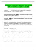 Orthopedic Vocab Exam Questions with Verified 100&percnt; Correct Answers &vert; Guaranteed A&plus;