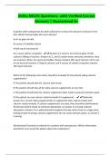 Ortho NCLEX Questions- with Verified Correct Answers &vert; Guaranteed A&plus;