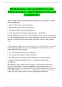NCLEX Questions&colon; Musculoskeletal Trama and Orthopedic Surgery- with Verified Correct Answers &vert; Guaranteed A&plus;