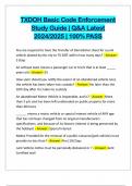 TXDOH Basic Code Enforcement Study Guide &vert; Q&A Latest 2024&sol;2025 &vert; 100&percnt; PASS