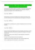 MCQs Orthopaedics -Exam Questions with Verified Correct Answers &vert; Guaranteed A&plus;