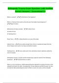 Orthopedic Trauma-Exam Questions with Verified Correct Answers &vert; Guaranteed A&plus;