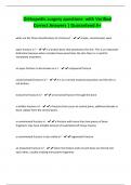 Orthopedic surgery questions- with Verified Correct Answers &vert; Guaranteed A&plus;