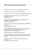 DOT study for test &lpar;gojet airlines questions and answers&period;