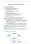 Samenvatting Basis van bedrijfseconomie voor non-financials -  Management Accounting