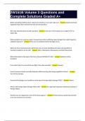 2W151B Volume 3 Questions and Complete Solutions Graded A&plus;