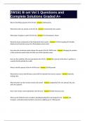 2W151 B set Vol 1 Questions and Complete Solutions Graded A&plus;
