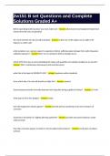 2w151 B set Questions and Complete Solutions Graded A&plus;
