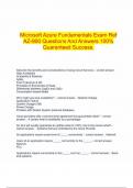 Microsoft Azure Fundamentals Exam Ref AZ-900 Questions And Answers 100&percnt; Guaranteed Success&period;
