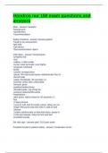 Hondros nur 150 exam questions and answers