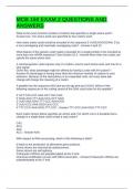 MCB 150 EXAM 2 QUESTIONS AND ANSWERS