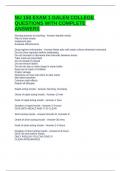 NU 150 EXAM 1 GALEN COLLEGE QUESTIONS WITH COMPLETE ANSWERS