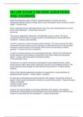 NU-150 EXAM 2 REVIEW QUESTIONS AND ANSWERS