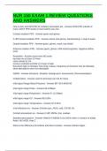 NUR 150 EXAM 1 REVIEW QUESTIONS AND ANSWERS