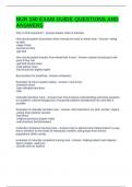 NUR 150 EXAM GUIDE QUESTIONS AND ANSWERS