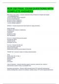 NUR 150 FINAL EXAM QUESTIONS WITH COMPLETE ANSWERS