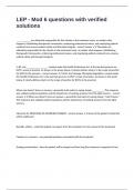 LEP - Mod 6 questions with verified solutions 