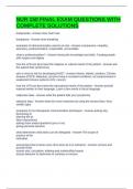 NUR 150 FINAL EXAM QUESTIONS WITH COMPLETE SOLUTIONS