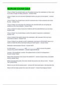 NUR150 EXAM Q&A