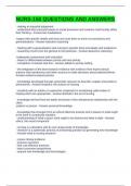 NURS-150 QUESTIONS AND ANSWERS 