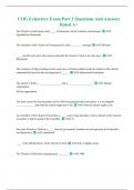 COG Exhorters Exam Part 2 Questions And Answers Rated A&plus;
