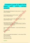 A mastery guide to WGU D236 Patho with 100&percnt; correct answers