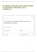 NX BASIC DESIGN EXAM QUESTIONS & ANSWERS VERIFIED 100&percnt; CORRECT&excl;&excl;