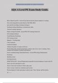 AQA A Level PE Exam Study Guide&period;