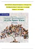 TEST BANK For Human Development&colon; A Life-Span View 9th Edition By Robert V&period; Kail&semi; John C&period; Cavanaugh Chapters 1 - 16 Complete &emsp;